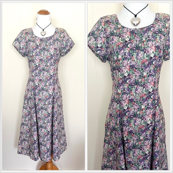 Vintage Dresses & Skirts - VTG 90's Cottagecore Dress